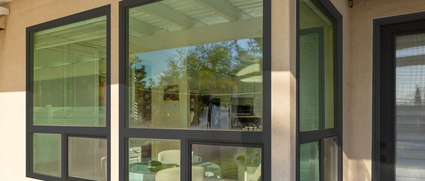 Energy-efficient replacement windows installed on residential home in Perris CA